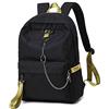 FANDARE Unisex Zaini Casual Zaino Scuola Zainetto Cartelle con porta di ricarica USB Zainetti per Ragazza Ragazzo All'aperto Viaggio Università Daypacks per 14 pollici laptop Nero giallo