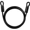 GUNGY Cavo Antifurto per Biciclette Cavo di Sicurezza Bici in acciaio 2M di Lunghezza 8mm Spessore con Rivestimento in PVC per Lucchetti Lucchetto a U o Disco Nero