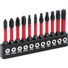 Flintronic Impact Duty cacciavite, 11Pezzi Set da Inserti per Avvitatore Professionali, PH-, T-, Accessori Trapani & Avvitatori, Snodo Avvitatore per Vari Fai da te e Lavorazione del Legno
