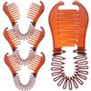 Healeved 2 Set Di Fermagli Per A Banana Piccoli Fermagli A Banana Per Sottili Doppio Pettine Per Fermaglio Per Con Riga Per Coda Di Cavallo 4 Pezzi*2