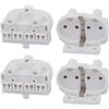 Aexit 4Pcs 2G11-F446 AC 500V 2A H Portalampada fluorescente a fluorescente con base a tubo ID: 834827
