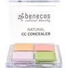 Benecos - natural beauty 94267 correttore CC - cremoso - correttivo - senza talco - vegano - beige/verde/rosa/viola