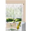 Gardinenbox Tenda Store Jacquard Fabio, 145 x 300 cm, nastro arricciato universale, bianco, motivo circolare, trasparente, per soggiorno, 13143