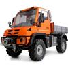 Amewi Mercedes Benz Unimog Supporto 4WD 1:10 ARTR Arancione RC Telecomando Licenza Veicolo