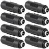 Greluma 8 Pz Connettore presa di corrente DC 5.5x2.1mm femmina-femmina, adattatore accoppiatore DC femmina-femmina per CCTV
