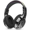 JYPS Cuffie Bluetooth Bambina, Metallico Cuffie Bambini Wireless,Cuffie Bluetooth Over Ear con Microfono per Bambini/Ragazza,Cuffie Senza Fili Pieghevoli Audio Stereo HD per TV/Musica/Scuola (Nero)