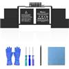 XINGLT A1990 Batteria A1953 Batteria di ricambio per laptop per A1990 MacBook Pro 15 pollici Retina A1990 Batteria di ricambio ad alte prestazioni (2018,2019) EMC3215 EMC3359