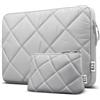 ZYB Puffy Custodia Computer Portatile 15,6-16 pollici PC per 15.6 Lenovo Thinkpad Ideapad HP Acer Asus Dell Samsung Chromebook Laptop Notebook,2019-2023 MacBook Pro 16 M3 M2 -Grigio