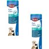 Trixie Eye-Care Rimuovi Macchie di Lacrime | Confezione Doppia | 2 x 50 ml | per Cani, Gatti e Altri Piccoli Animali | può Aiutare a Rimuovere Delicatamente Le Tracce di Lacrime degli Animali