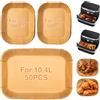 Ankway Carta da forno per friggitrice ad aria calda 150 pezzi per Ninja Flex Drawer Dual Zone AF500EU 10.4L, carta da forno Airfryer per Ninja AF500EU AF500EUCP, Cecotec 9000 9L