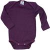 Cosilana Cosi lana Baby Body lana/Seta di cotone Body® prugna 74