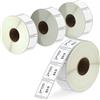 BETCKEY - 4 Rotoli 11353 Etichette Compatibile con DYMO S0722530, 13mm x 25mm, 4000 Etichette Multiuso Utilizzo per LabelWriter 450 4XL NON per 550 o 5XL