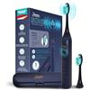 Silodent Spazzolino sonico Silodent | Spazzolino elettrico con setole antisettiche | Spazzolino da denti premium Midnight Blue con 5 programmi e custodia da viaggio | Testine compatibili con Philips Sonicare