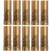 Cyrank 10Pcs Tubo Portalampada A Candela, 25x80mm Portalampada E14 Vintage, E14 Tubo di Metallo per Portalampada A Candela Base per Lampada Accessori per L'illuminazione(Bronzo)