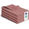 Blumtal strofinacci cucina cotone 50x70cm in set da 4 - stracci cucina 100% cotone - canovacci cucina cotone lavabili a 60°C - asciugamani cucina con design a waffle - strofinacci da cucina - rosa