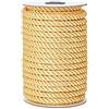PH PandaHall 8mm Corda Nylon Intrecciato Cordino Decorativo Ritorto, 20m Corda Decorativa Oro per Fermatende Tappezzeria Cucito Ghirlanda Natalizia Maniglie per Borse