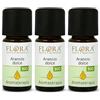 FLORA Olio Essenziale Arancio Dolce BIO pack da 3 Pz da 10 ml Citrus aurantium var. dulcis 100 % Puro, Spremitura a Freddo, Profumo Agrumato Calmante & Digestivo, Uso Alimentare, Aromaterapia, Cosmesi