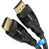 KabelDirekt - Cavo HDMI 8K/4K - 1,5 m - 8K@60Hz (rame extra per Ultra HD veloce, rivestimento in nylon, 4K@120Hz/8K@60Hz - High Speed HDMI con Ethernet, Blu-ray/PS5/XBO Serie X/Switch, nero)