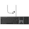 Mobility Lab ML311487, tastiera francese AZERTY cablata per Mac - grigio siderale e nero