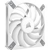 Corsair AF120 SLIM, Ventola PWM da 120 mm con Cuscinetto Fluidodinamico (Fattore di Forma Ridotto, Riduzione del Rumore, 600 RPM a 2000 RPM, Modalità Zero RPM) Confezione Singola, Bianco