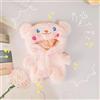 XiDonDon Peluche Vestiti per Bambole Animale Costume Intero Pigiama per 20 cm /8 Bambole di Pezza Giocattoli Accessori per Bambole (Pink Bear)