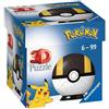 Ravensburger Puzzle 3D, Pokémon Pokéball Nera e Gialla 54 Pezzi