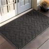 LEKEEPGOingresso Tappeto Esterno Assorbente, Anti-sporco, Ingresso Interno, 80 x 120 cm, Grigio