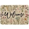 Artoid Mode Welcome Erbe Antiche Fiori Selvatici Primavera Zerbino Decorazione Della Casa Cucina Tappeto Tappeto Per Interni Arredamento Esterno 40x60 cm