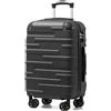 COOLIFE Valigia da cabina 56 cm M, Valigia rigida 38 L, Lucchetto TSA