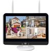 REIGY 10CH WIFI NVR con Monitor LCD da 12 Pollici (Dischi Rigidi non Inclusi), Compatibile Telecamera Supporta Dischi Rigidi fino a 6TB