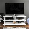 Hanah Home Supporto per TV, melammina, Bianco, Taglia Unica