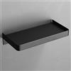 Celbon Mensola Bagno Autoadesivo AcciaioInox Adesivo Portaoggetti Doccia Organizer Mensole Bagno Senza Foratura Montaggio a Muro(Nero)
