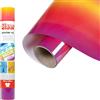Siser® Easypatterns PLUS Sunset Gradient, 30cm x 0,5 mt, Vinile Termotrasferibile Termoadesivo per la Personalizzazione di Abiti, Accessori e Tessuti d'arredo, Materiale per Hobby Creativi