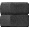 GC GAVENO CAVAILIA Asciugamani da bagno in 100% cotone o super morbido, 600 g/m², extra large, colore: antracite, confezione da 2 asciugamani