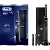 Oral-B Genius X Luxe Edition Spazzolino Elettrico Ricaricabile, 1 Spazzolino Nero con Intelligenza Artificiale, 4 Testine di Ricambio, 1 Custodia da Viaggio con Caricatore