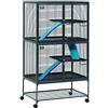 MidWest Homes for Pets Gabbia deluxe Critter Nation per piccoli animali, da due, 91,44 x 60,96 x 160,02 cm (Lu x La x A), modello 162, grigio quarzo