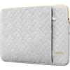 Lacdo Borsa Protettiva Custodia per 15 Pollici New MacBook Air M4 A3241 2025/M3 A3114/M2 A2941 2024-2023, 15 Pollici MacBook Pro A1990 A1707, Dell XPS 15 2022-2020 Computer Bag, Grigio