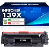 INFITONER Con Chip 139X (W1390X) 139A Cartuccia Toner Compatibile per HP 139X 139A W1390X W1390A LaserJet Pro 3002dw 3002dn 3002 MFP 3102fdn 3102fdw 3102 ( Nero, 1-Pack )