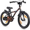 PROMETHEUS BICYCLES bicicletta bambina 6 anni bici per bambina bambino 18 pollici bimba con freno contropedale e V-Brake Nero Arancione