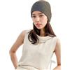 Prettystern Hipster Cappello Berretto Zuccotto Cuffia in Cashmere Cachemire per Donna E Uomo Crema-Bianco Avorio