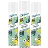 Bellery Original Classic Fresh Dry Shampoo - Shampoo Secco Spray per Tutti i Tipi di Capelli - Formula Rinfrescante e Ravvivante - Fragranza Fruttata e Floreale - 3 Shampoo Spray da 200ml
