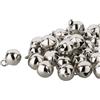 Kleenes Traumhandel Kleenes TH 100x Campanelle sonagli in rame - 11x7 mm, Color argento, 11x7 mm