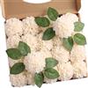N&T NIETING Fiori artificiali, 20 pezzi, fiori di dalia con foglie e steli, crema fai da te per matrimonio, bouquet, fiori, centerpieces, composizioni per feste, decorazioni per la casa