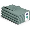 Blumtal strofinacci cucina cotone 50x70cm in set da 4 - stracci cucina 100% cotone - canovacci cucina cotone lavabili a 60°C - verde