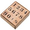 Operitacx Yardwe 12 timbri in legno multiuso in legno, set di timbri decorativi per cartoleria, per pianificatori di carte, decorazione