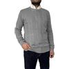 VEQUÈ Maglione Uomo Invernale Girocollo Maglioncino Intrecciato Pullover Trecce Dolce Vita Caldo Traspirante (IT, Testo, L, Regular, Regular, Grigio)