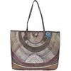 Gattinoni Borsa donna a spalla Planetarium Shopping Bag M Marrone Taupe Shopper Wild Watercolor con zip Borsa media