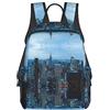 PIXOLE Zaino casual leggero per computer portatile con stampa New York Fashion City per uomini e donne, zaino per uso quotidiano per palestra, New York Fashion City, Taglia unica