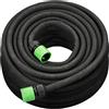 Relaxdays Tubo Irrigazione a Goccia, Gocciolatoio Microforato, Pompa Gocciolante Acqua da 20m, per Giardino e Orto, Nero, Gomma