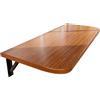 FAXJRU Tavolo da Parete Pieghevole,Scrivania a parete in Legno, Scaffale a Muro Richiudibile Salvaspazio Versatile, Scrivania Porta Pc, Tavolino da Pranzo, Soggiorno, Salotto, Bagno, Cucina (Noce)(80*40cm/32